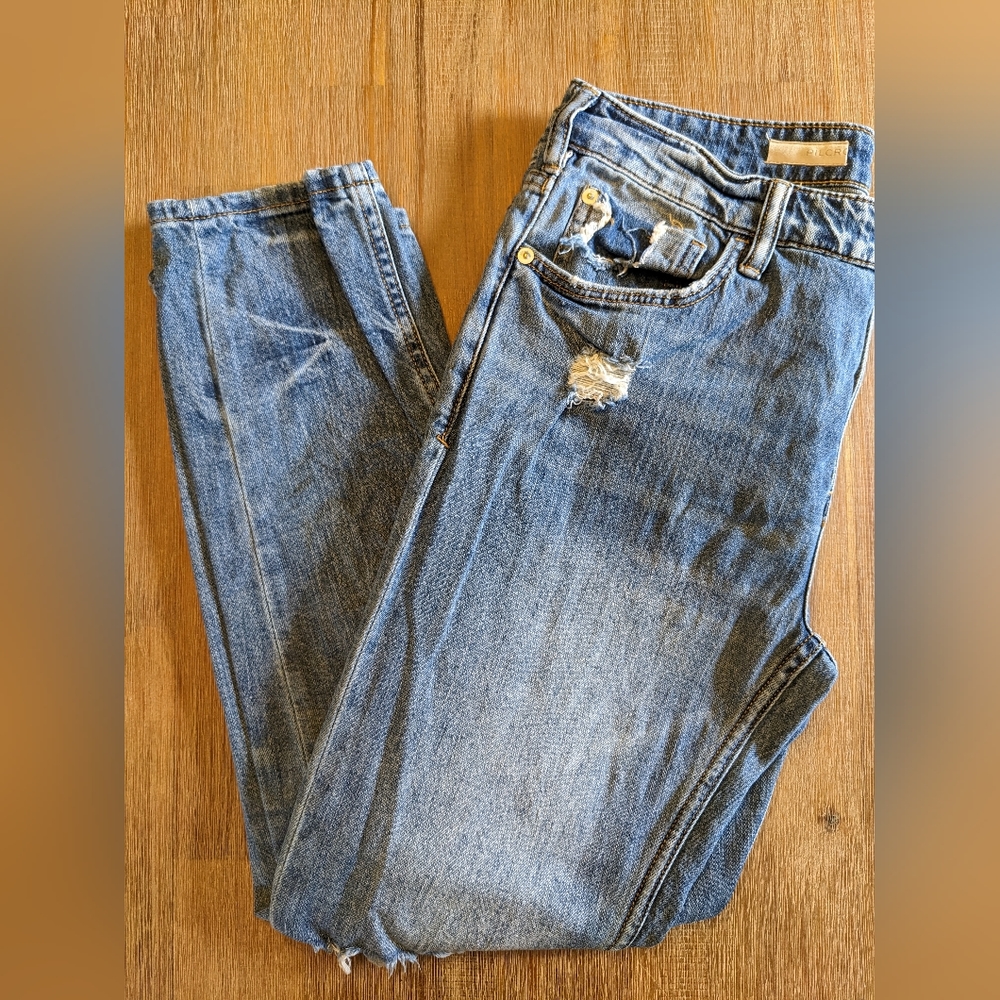 3 FOR 25$! Anthropologie Pilcro Jeans Slim High Rise Destroyed SIZE 27 - Picture 4 of 14